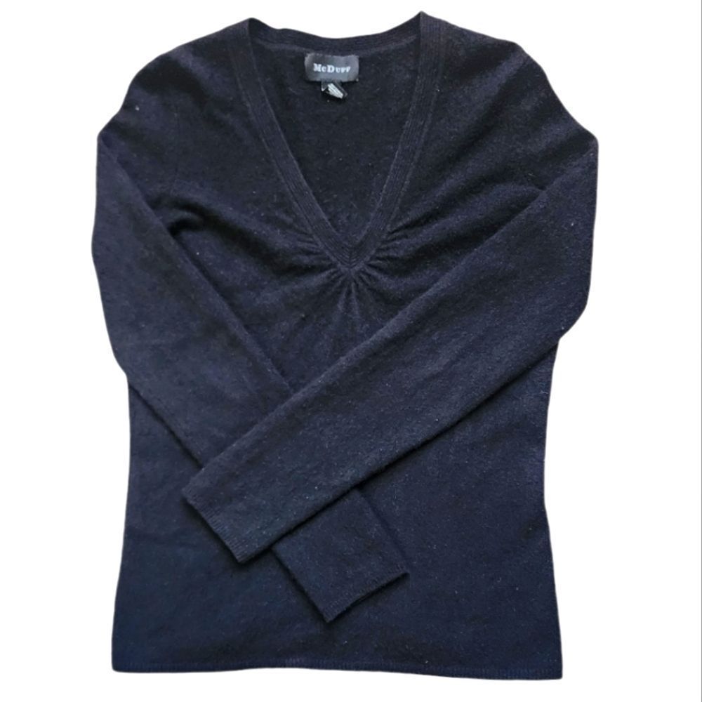 McDuff Black Cashmere Sweater